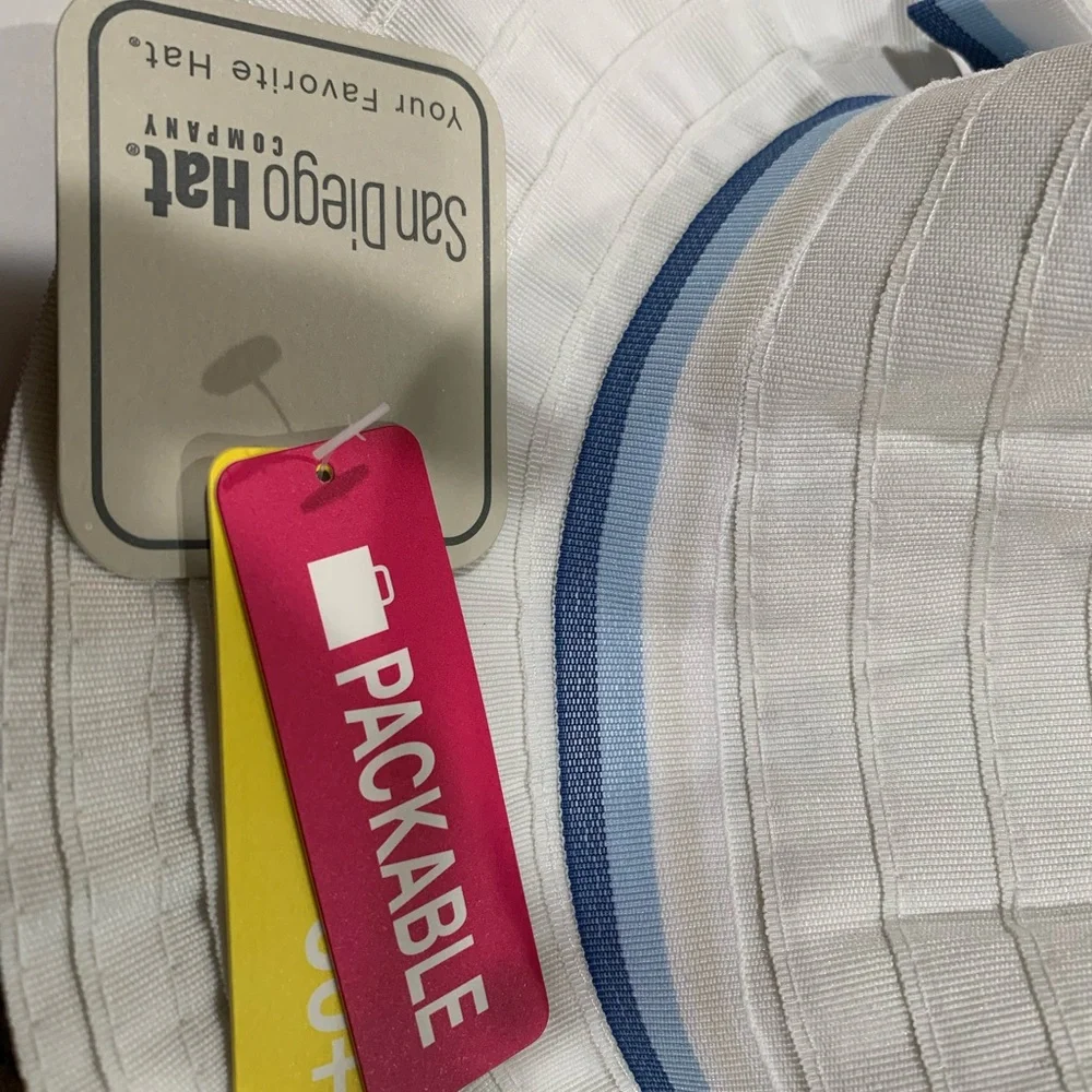 San Diego Hat Company Baby Infant Sun Hat Bonnet White New